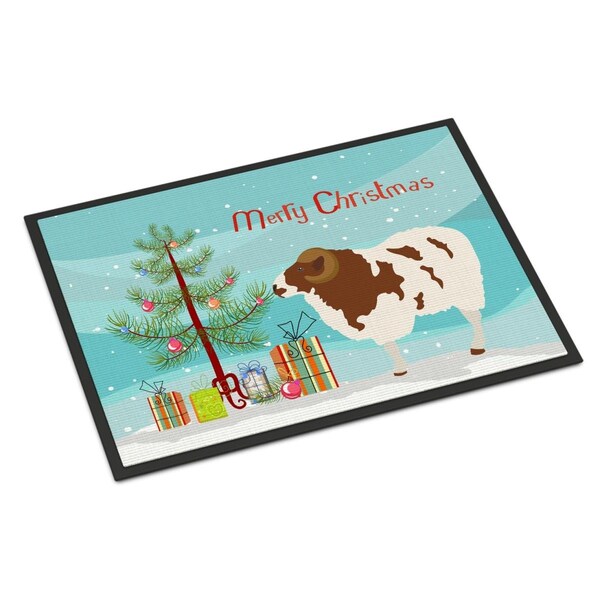 Carolines Treasures Jacob Sheep Christmas Indoor or Outdoor Mat, 18 x 27 in. BB9342MAT - main
